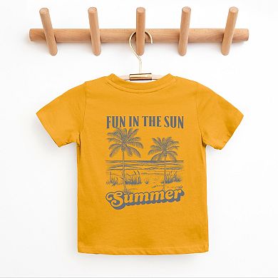 Fun In The Sun Summer Front And Back Design - Youth Short Sleeve Graphic T-Shirt