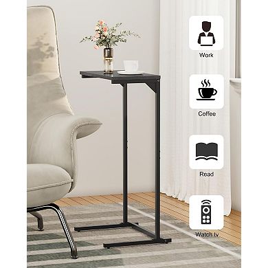 C Shaped End Table Small Sofa Tray Table