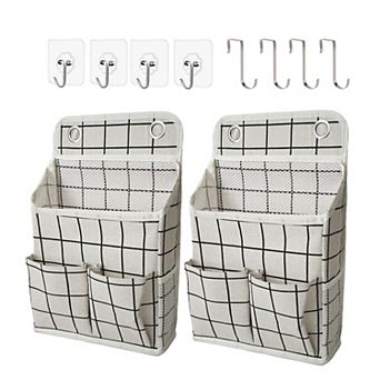 Hanging Basket Wall Organizer Pockets Over Door Home Closet Office Camper Storage