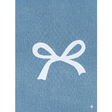 Girls' Asymmetric Off-Shoulder Bow Print Sweater