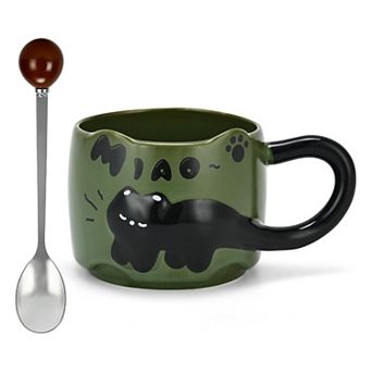 Cat Coffee Mug Funny Office Mug Gift 12.85oz