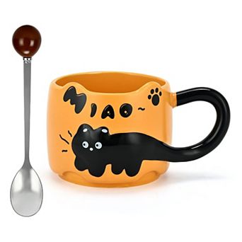 Cat Coffee Mug Funny Office Mug Gift 12.85oz