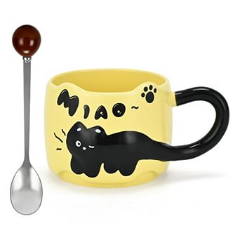 Cat Coffee Mug Funny Office Mug Gift 12.85oz