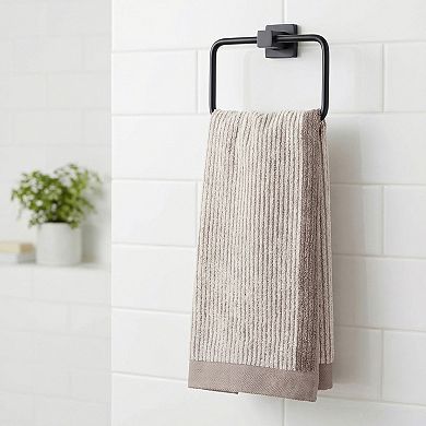 Cotton Striped Hand Towel, 29 x 13 Inches Soft Absorbent Bathroom Hand Towels for Bathroom, Kitchen