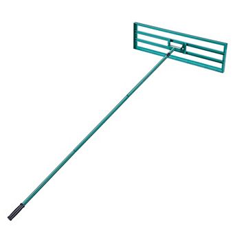 Lawn Leveling Rake with Extendable Handle, Heavy Duty Garden and Lawn Tool