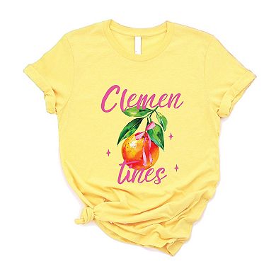 Clementines Watercolor - Women's Short Sleeve Graphic T-Shirt