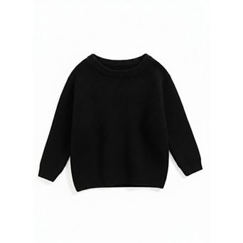 Girls' Crewneck Knit Sweater