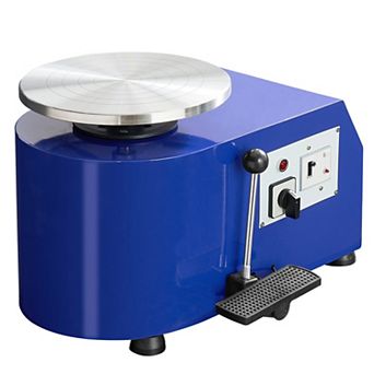 Electric Pottery Wheel with Turntable, Detachable Water Basin, and Complete Tool Set