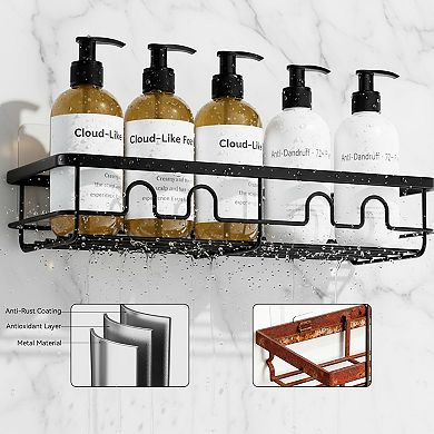 Adhesive Shower Racks Bathroom Organizer Storage 2 Pack