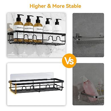Adhesive Shower Racks Bathroom Organizer Storage 2 Pack