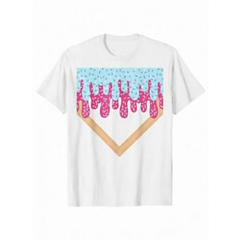 Sprinkled Ice Cream Cone Drip Graphic Kids Tee