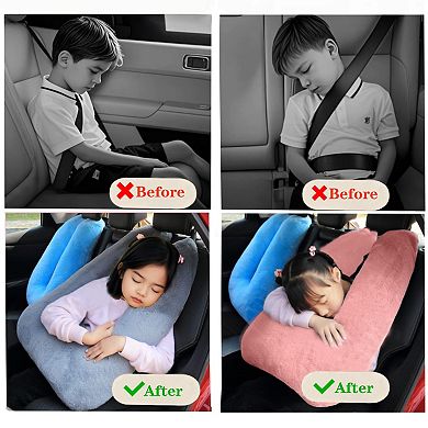 Travel Pillow Car Neck Head Support Cushion Adults Airplanes Road Trips