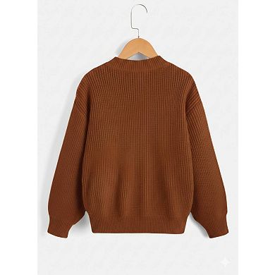 Girls' Drop Shoulder Sweater