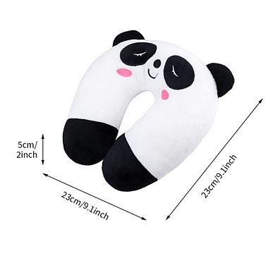 Cute Panda Animal Neck Support U Shaped Travel Pillow Plush Soft Rest Reading Sleeping Airplane Car
