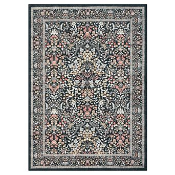 Boho Area Rug Non Slip Vacuum Clean Ultra Thin Stain Resistant Carpet for Bedroom Kitchen Hallway