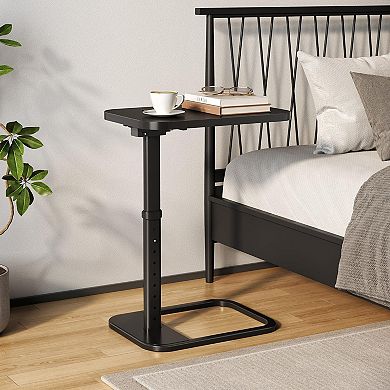 TV Tray Table Adjustable Height Flip-top
