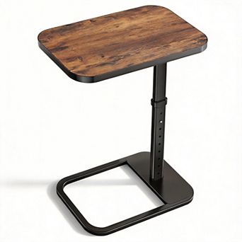 TV Tray Table Adjustable Height Flip-top