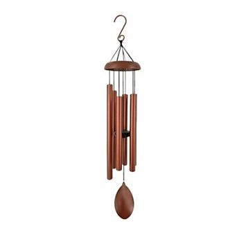 Deep Tone 36" Outdoor Wind Chime: Hand-Tuned Aluminum Tubes, Leaf-Shaped Wind Catcher, Sympathy Gift