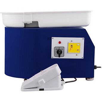 Pottery Wheel with Aluminum Alloy Turntable, Foot Pedal Control, and Complete Tool Kit