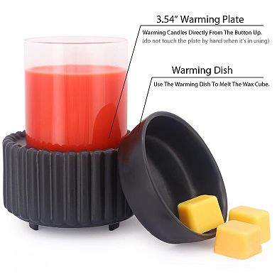 Ceramic 3-in-1 Electric Wax Melt Warmer: Fragrance Diffuser for Home Office