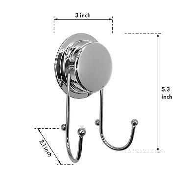 Wall Hooks for Hanging Heavy Duty Towel Coat Hooks Waterproof Hook for Bathroom Kitchen Hook 2 Pack