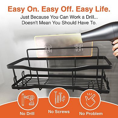 Shower Caddy Bathroom Shelves Adhesive 4 Pack