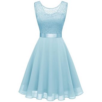 Elegant Sleeveless Flowy Prom Party Dress
