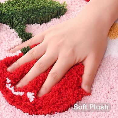 Cute Coloful Cherry Bath Mat Non Slip 18" x 26"
