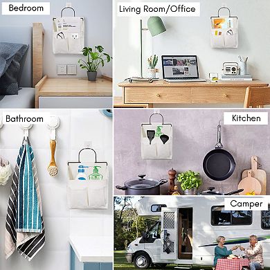 Wall-mounted waterproof storage bags are suitable for kitchens, bedrooms, offices, etc.