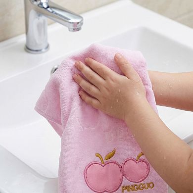 Cartoon Embroidered Hand Towels, 29" x 13" Soft Absorbent Durable Towels for Bathroom, Kitchen