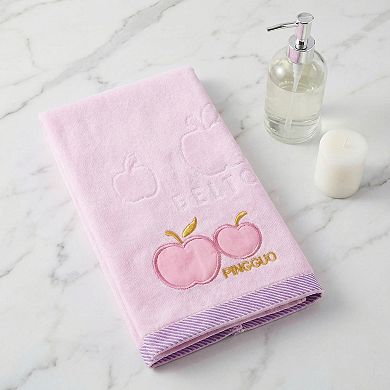 Cartoon Embroidered Hand Towels, 29" x 13" Soft Absorbent Durable Towels for Bathroom, Kitchen