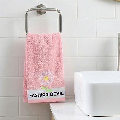 Daisy Jacquard Hand Towels 29" x 13", Floral Decorative Absorbent Towels for Home, Bathroom, Kitchen