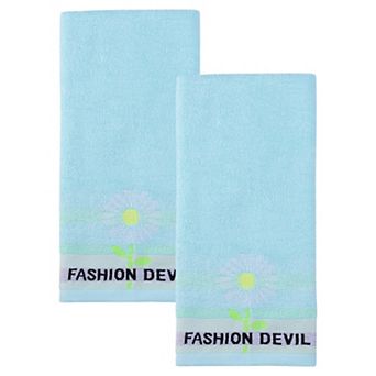 Daisy Jacquard Hand Towels 29" x 13", Floral Decorative Absorbent Towels for Home, Bathroom, Kitchen