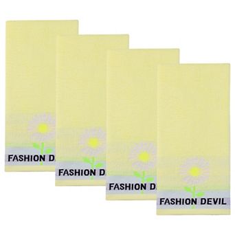 Daisy Jacquard Hand Towels 29" x 13", Floral Decorative Absorbent Towels for Home, Bathroom, Kitchen