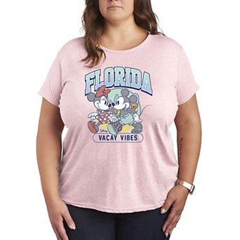 Plus Size Disney Mickey & Minnie Florida Vacay Vibes Graphic Tee