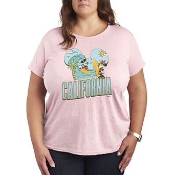 Plus Size Disney's Mickey & Minnie California Surf Graphic Tee