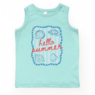 Hello Summer Sea Shells - Youth Tank Top