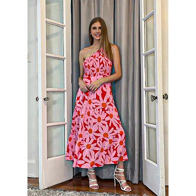 Flowy One Shoulder Beach Dress