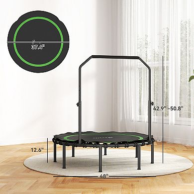 Soozier 48" Rebounder Trampoline for Adults, Foldable Trampoline,