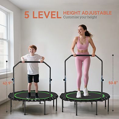 Soozier 48" Rebounder Trampoline for Adults, Foldable Trampoline,
