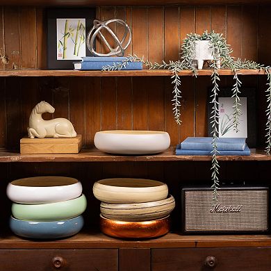 Handcrafted 12" Wooden Fruit Bowl: Perfect for Home Decor Serving, Versatile Use, Eco-Friendly