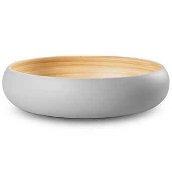 Handcrafted 12" Wooden Fruit Bowl: Perfect for Home Decor Serving, Versatile Use, Eco-Friendly