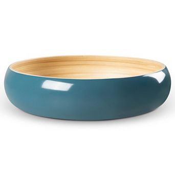 Handcrafted 12" Wooden Fruit Bowl: Perfect for Home Decor Serving, Versatile Use, Eco-Friendly