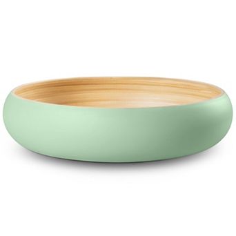 Handcrafted 12" Wooden Fruit Bowl: Perfect for Home Decor Serving, Versatile Use, Eco-Friendly