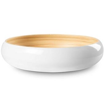 Handcrafted 12" Wooden Fruit Bowl: Perfect for Home Decor Serving, Versatile Use, Eco-Friendly