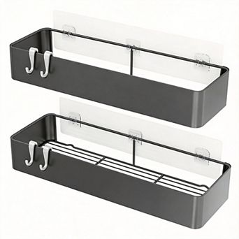 Adhesive Shower Caddy Bathroom Storage 2 Pack
