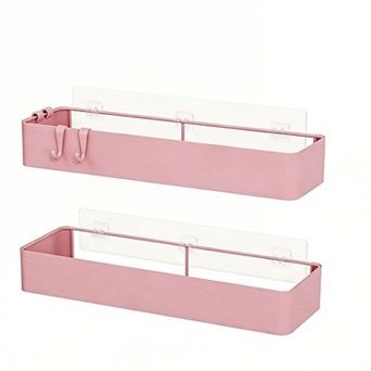 Adhesive Shower Caddy Bathroom Storage 2 Pack