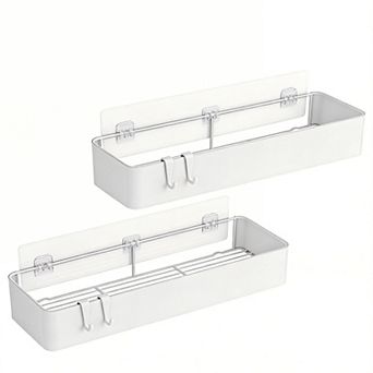 Adhesive Shower Caddy Bathroom Storage 2 Pack