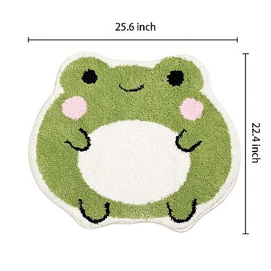 Frog Bath Rug Non Slip Bath Decor 22.4" x 25.6"