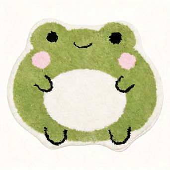 Frog Bath Rug Non Slip Bath Decor 22.4" x 25.6"